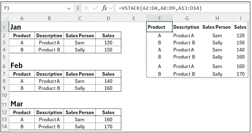 Excel Spreadsheets: Dynamic Arrays 2 tutorial screenshot, step 4