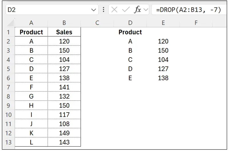Excel Spreadsheets: Dynamic Arrays 2 tutorial screenshot, step 9