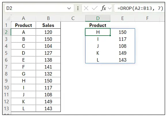 Excel Spreadsheets: Dynamic Arrays 2 tutorial screenshot, step 10