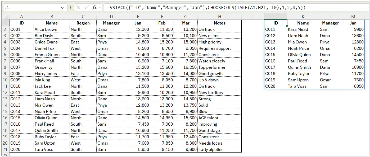 Excel Spreadsheets: Dynamic Arrays 2 tutorial screenshot, step 21
