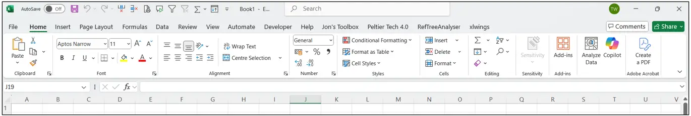 Excel Spreadsheets: Quick Tips tutorial screenshot, step 1