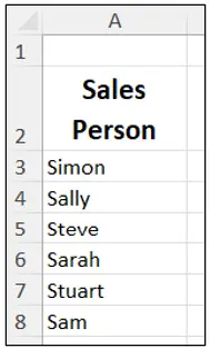 Excel Spreadsheets: SORT & FILTER (with Formulas) tutorial screenshot, step 1